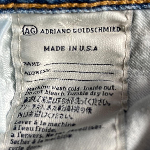 AG Adriano Goldschmied Jeans Calypso THE STILT 28R Cigarette Leg W30 L30.5 USA - Picture 15 of 16